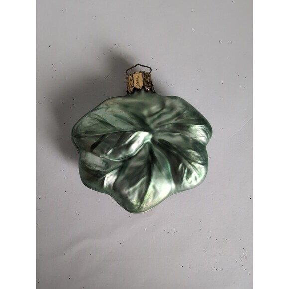 Vtg Pansy Flower Glass Christmas Ornaments Vtg 3 Inge-glas Germany - Picture 5 of 8